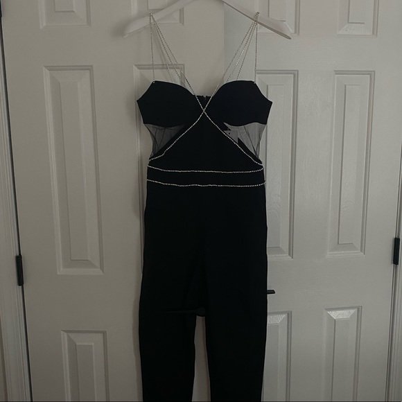 Diamanté Strap Jumpsuit from Heiress Beverly Hills - Picture 5 of 7
